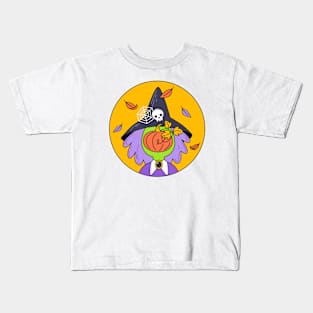 Witch and Pumpkin Kids T-Shirt